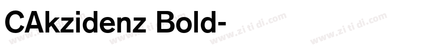 CAkzidenz Bold字体转换